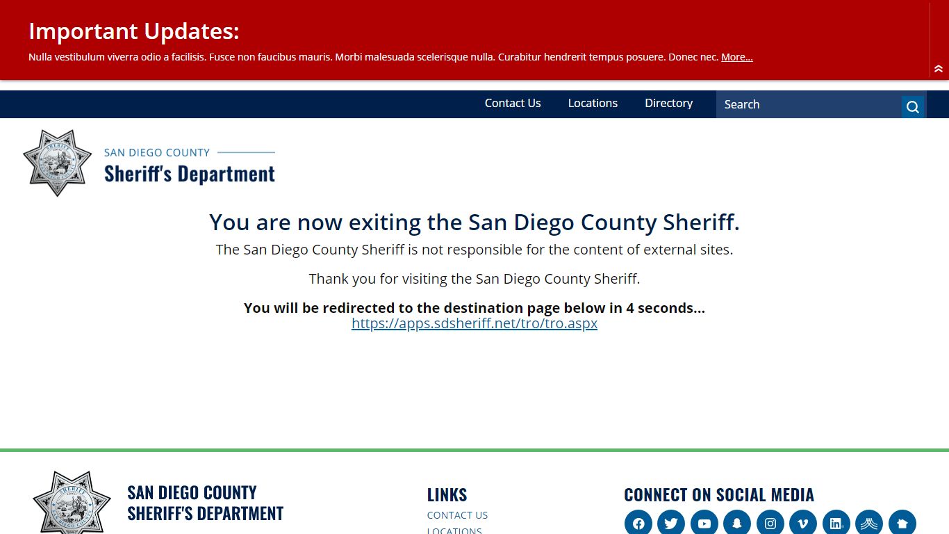 Restraining Order Lookup | San Diego County Sheriff - Granicus